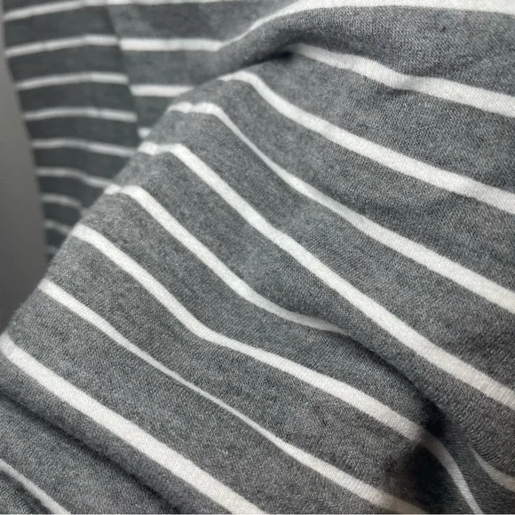 Maurices Striped T-Shirt Dress Gray White Short Sleeve Casual Bodycon Size XS - Picture 9 of 10